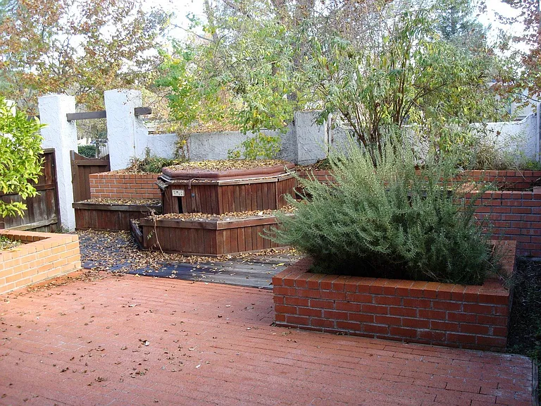 rear yard (hot tub is gone)