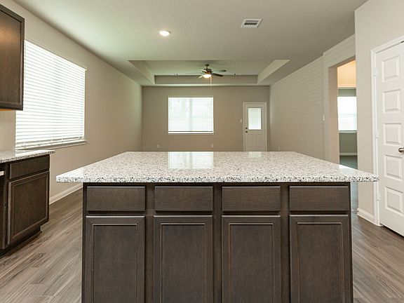 Kitchen to Dining Area and Family Room