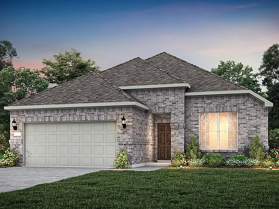 The Emory, a one-story home with 2-car garage, shown with Home Exterior 31