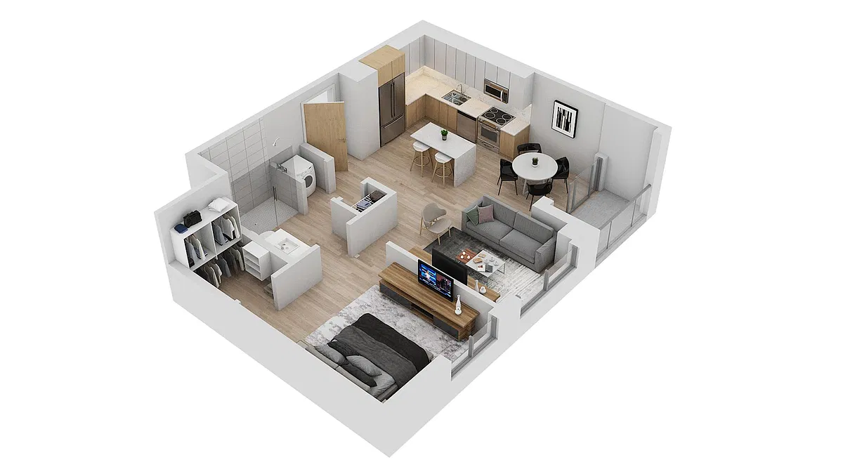 Floor plan Residence 09, Floors 2-9
