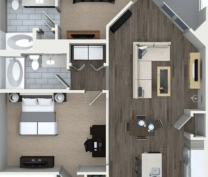 555 Ross - B3 - 2 Beds - 2 Baths - 1233 Sq. ft.