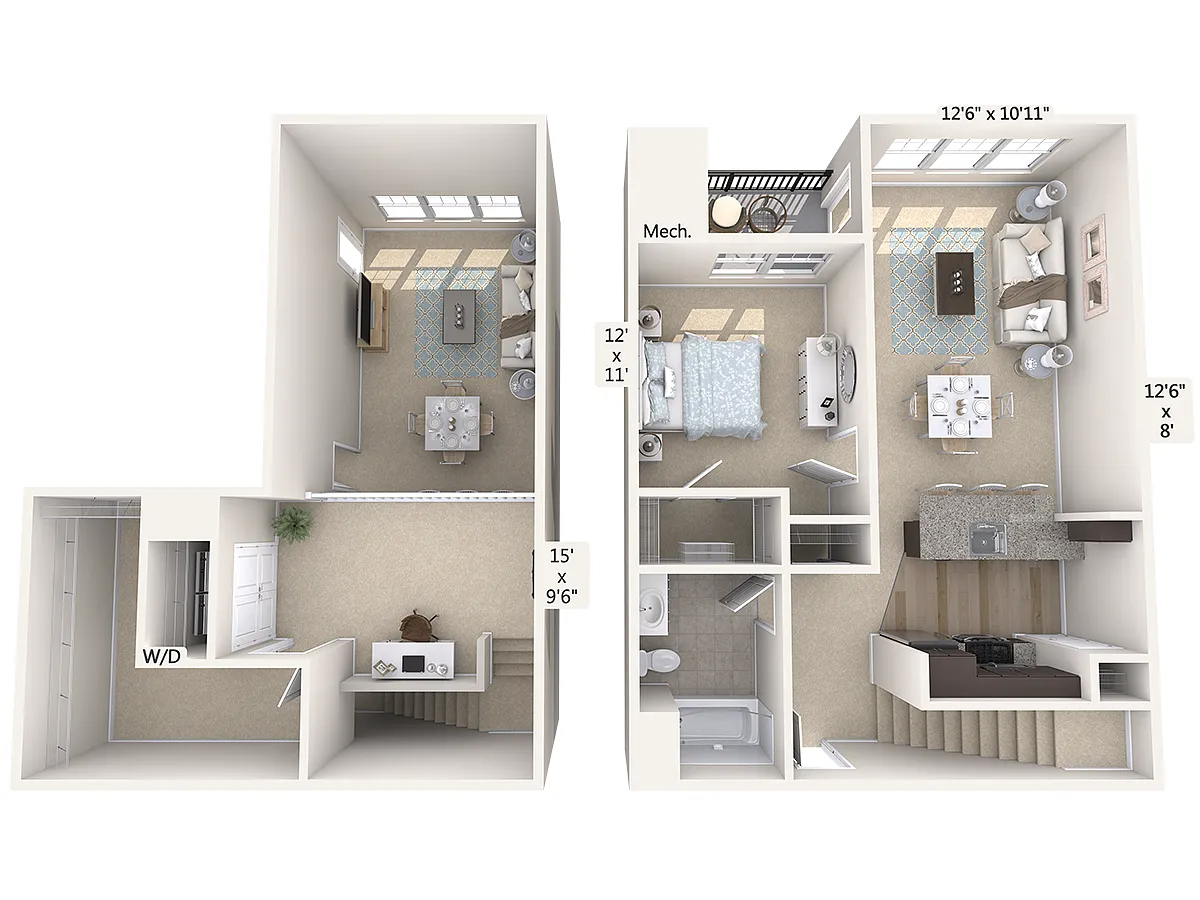 Floor plan A1L-1058sq-Stainless
