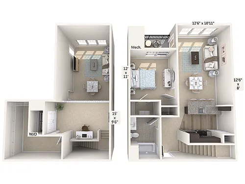 Floor plan A1L-1058sq-Stainless