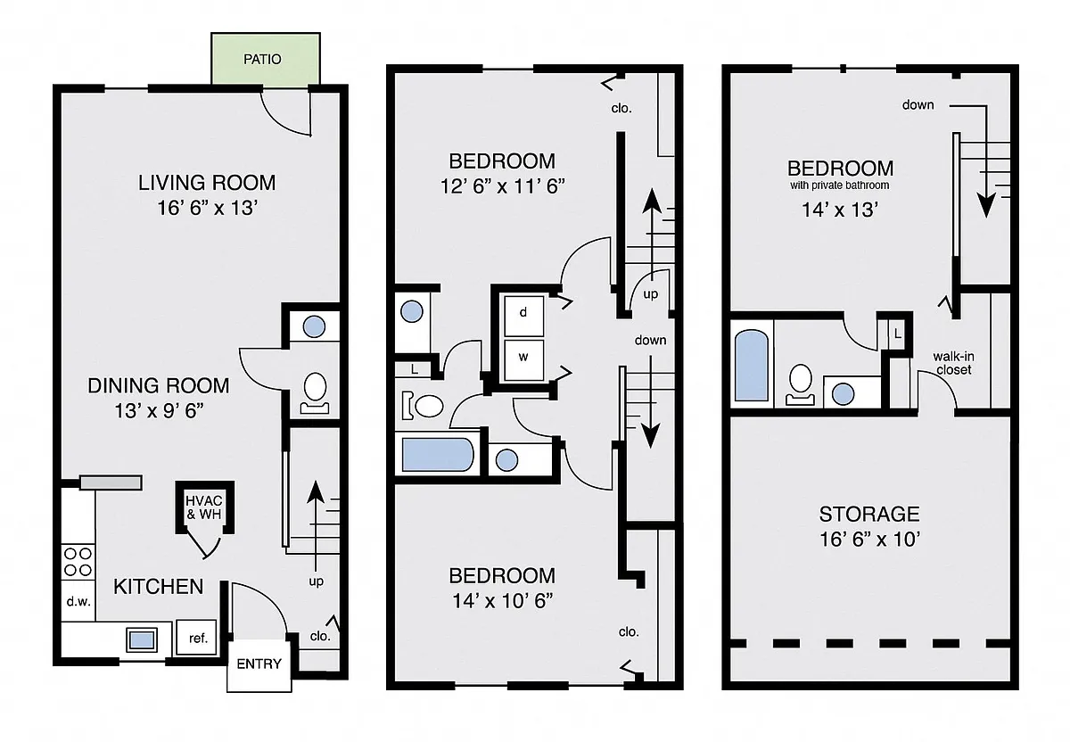 Floor plan The Laurel Townhouse