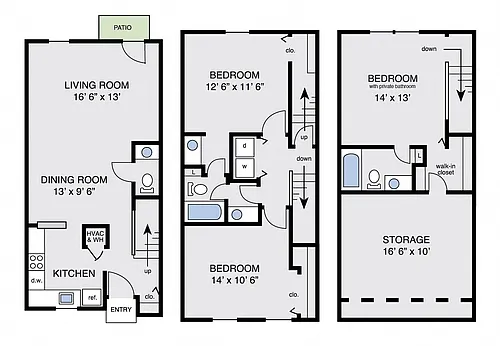 Floor plan The Laurel Townhouse