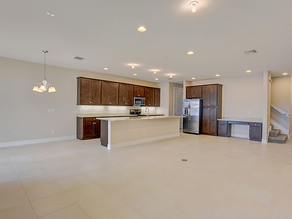 Kitchen adjacent to dining area
