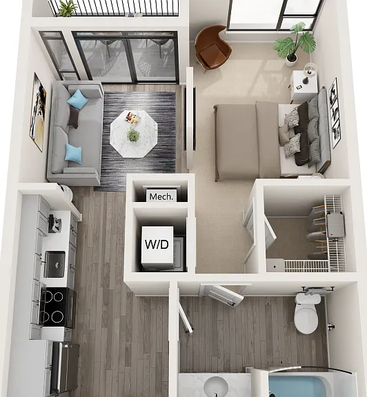 Orion - Studio, 1 Bathroom