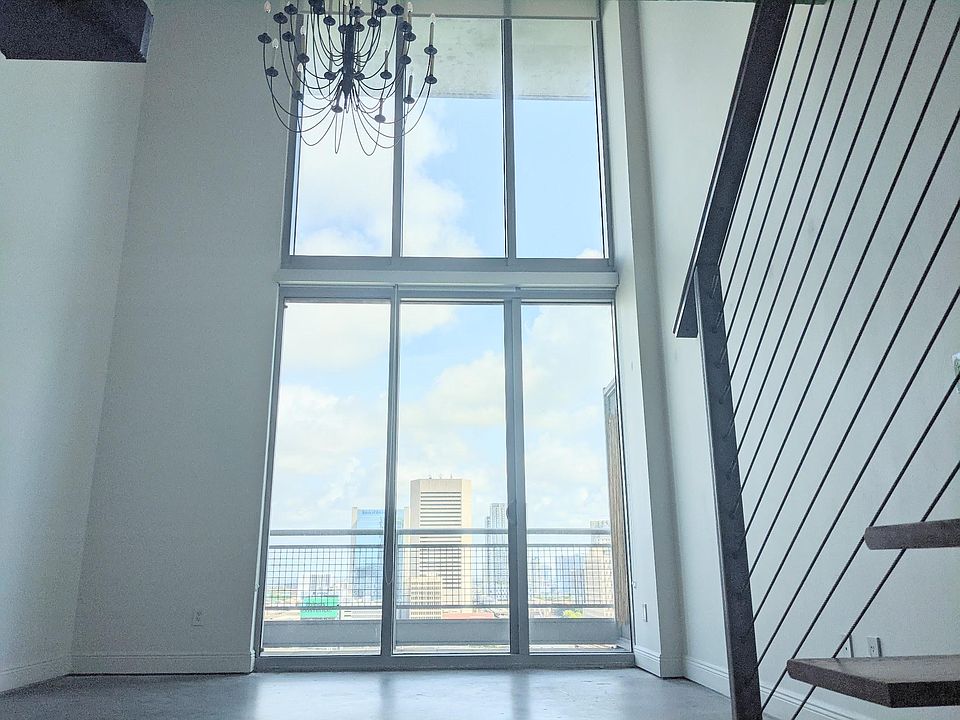 View from the kitchen into the living area