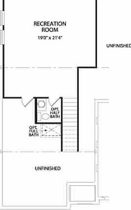 optional finished lower level