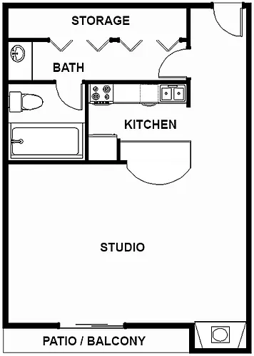 Floor plan Studio