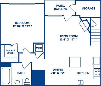 1 Bedroom | 1 Bath | 712 SF 1 Bedroom | 1 Bath | 712 SF