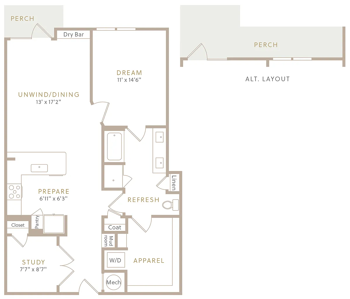 Floor plan A5 +Study