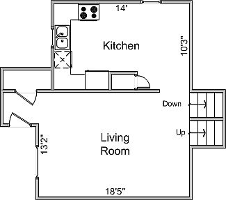Main Floorplan For 1312 Prairie Rd
