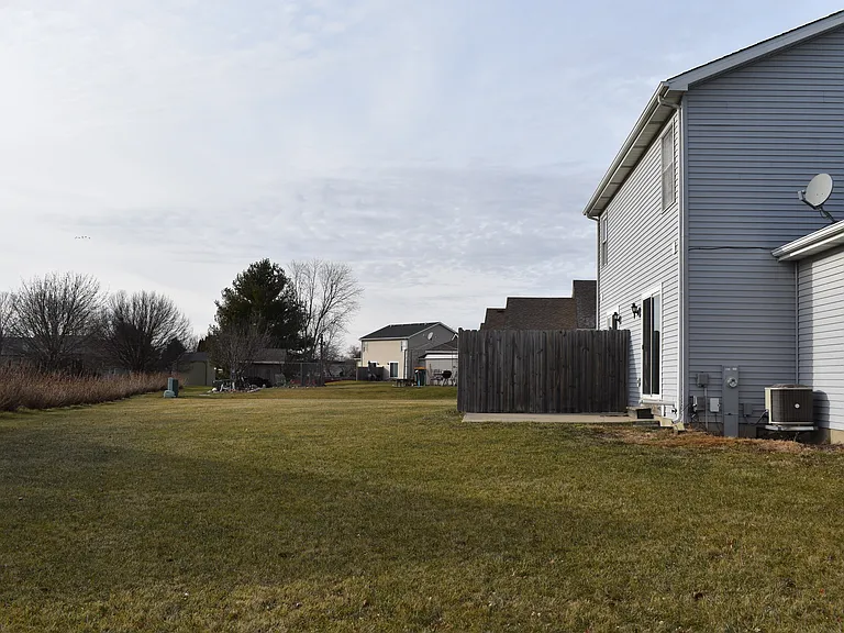 Generous backyard