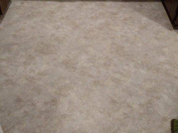 New linoleum in kitchen