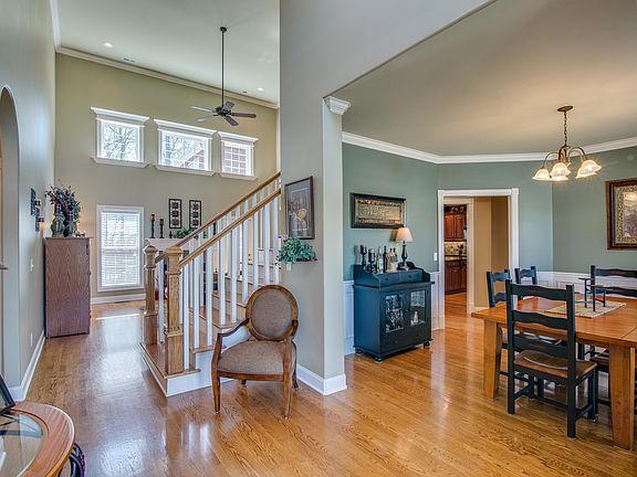 Entry with hardwood floors