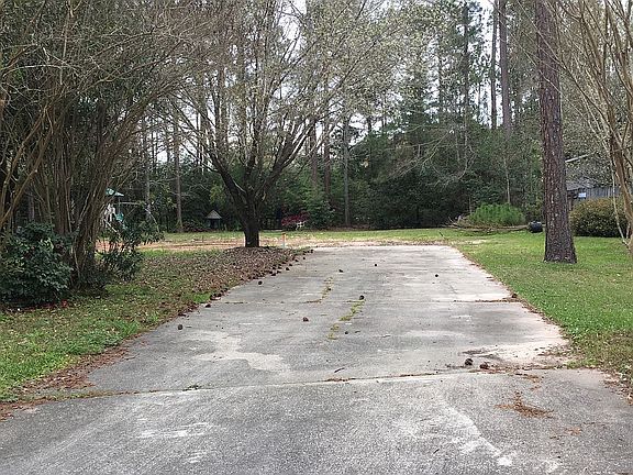 Driveway view of lot