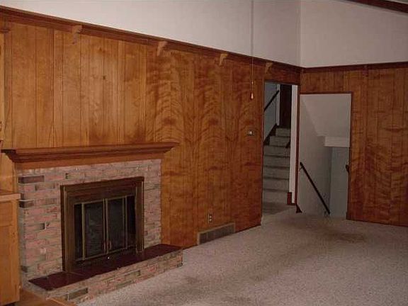 Family room with fireplace