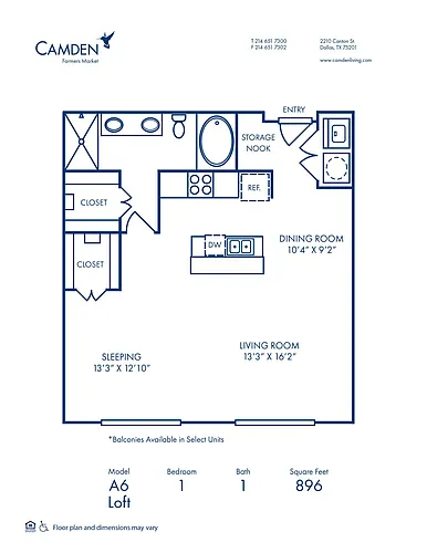 Floor plan A6 - Loft