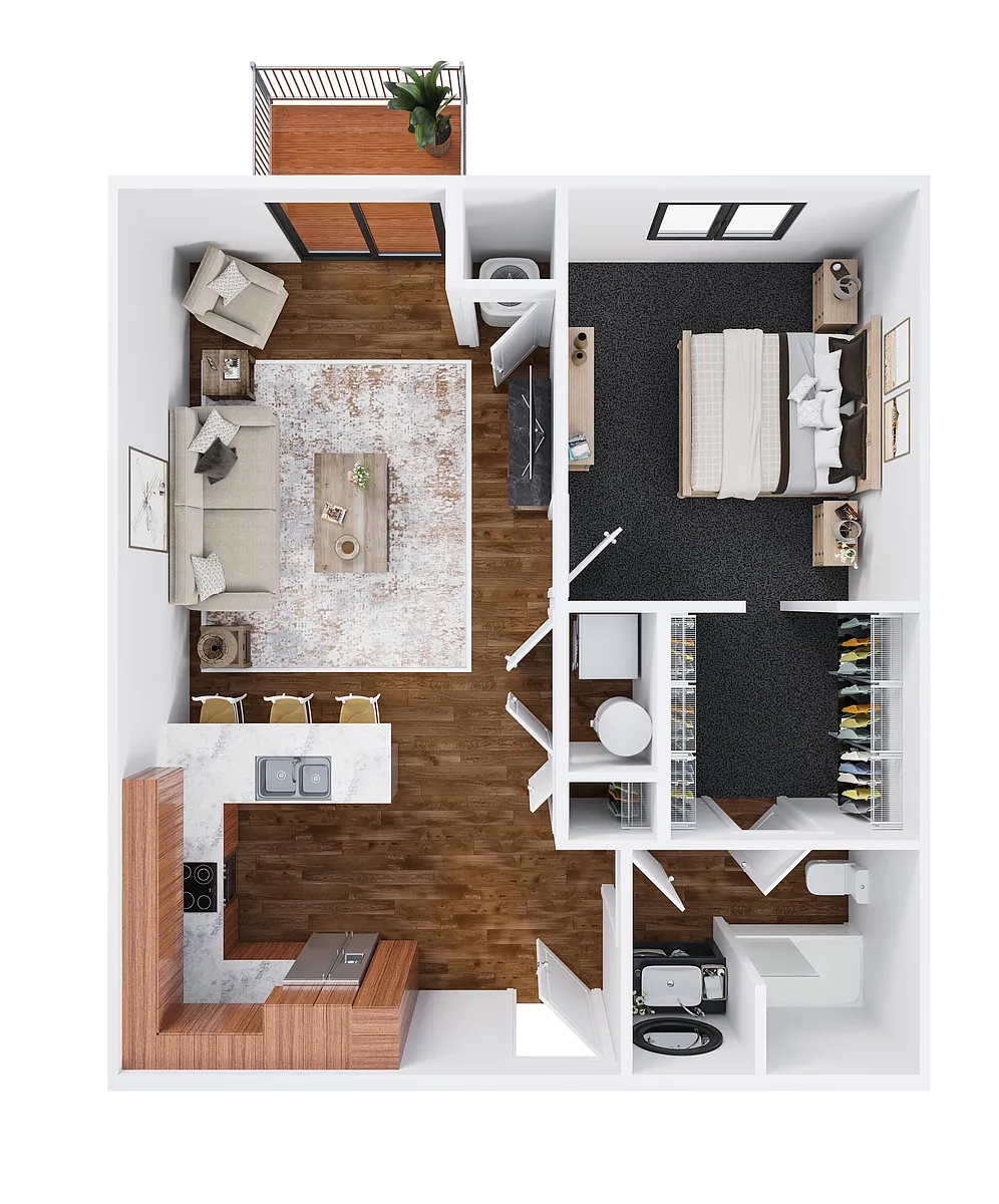 Floor plan Van Buren