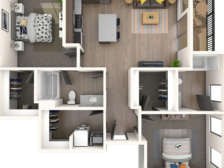 2 Bedroom | 2 Bath | 965 SF 2 Bedroom | 2 Bath | 965 SF