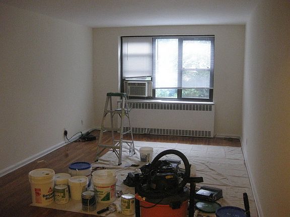 Living room being painted