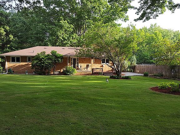 Backyard with patio, deck 