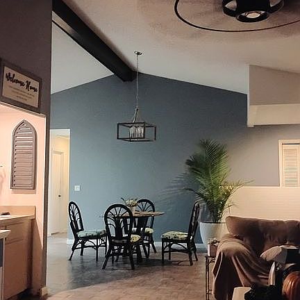 Soaring ceilings huge & open