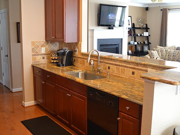 View from the kitchen into the greatroom