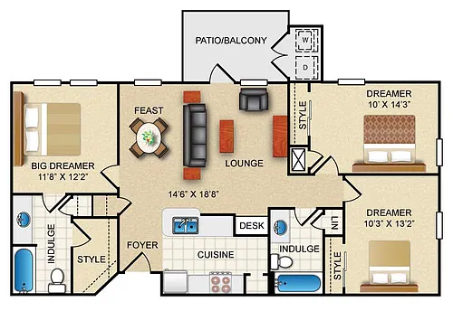 Floor plan C1R
