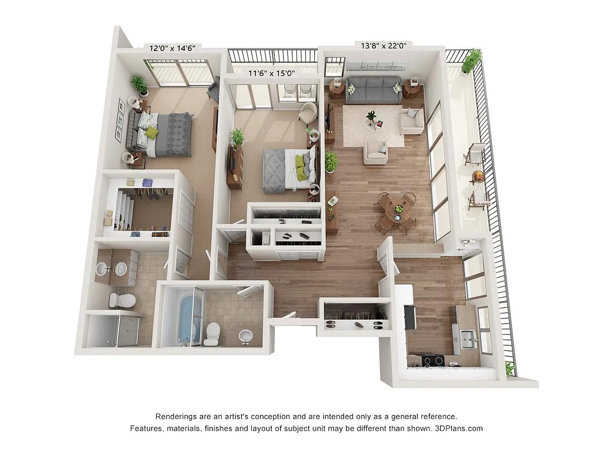 Floor plan 2X2