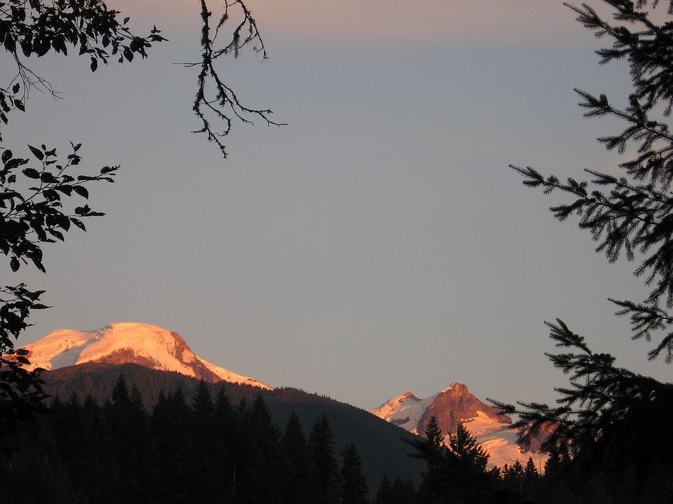 Mt Baker view from Living Rm
