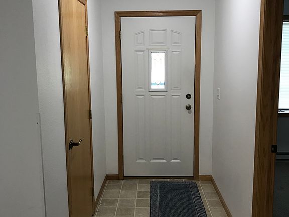 Front door and hallway