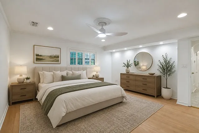 Primary Bedroom - Virtually staged.