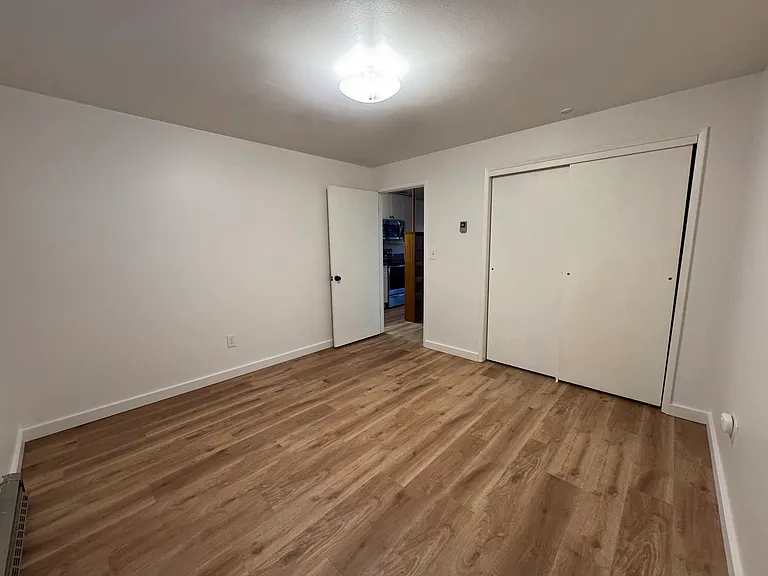 Large bedroom with double closet.