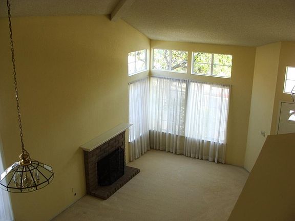 Living room with fireplace