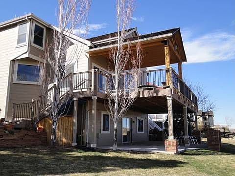 New enlarged, covered entertainment area