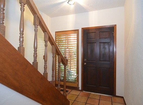 Entry foyer leads to living/dining