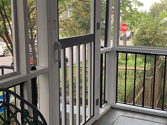 Screened front porch