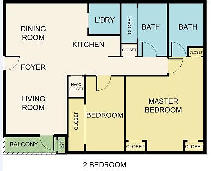 Floor plan 2x2M