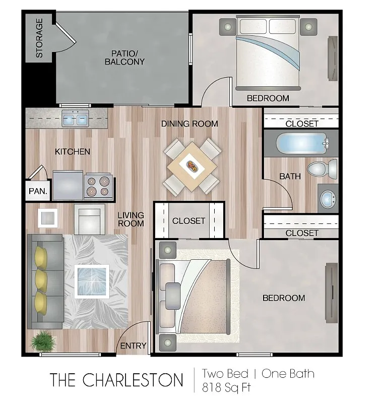 Floor plan A2 - Charleston