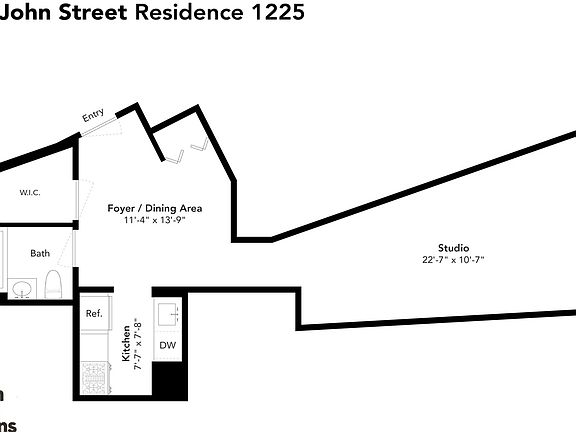 2nd image of 99 John St #1225A