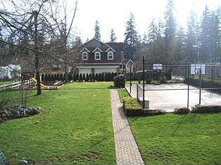 View from the large covered deck