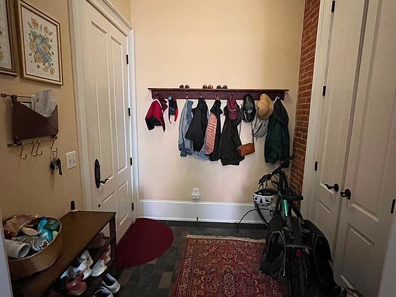 Front entrance to condominium. Front closet contains the HVAC system.