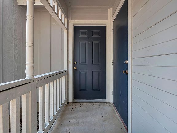 Front door (external storage closet shown on the right)