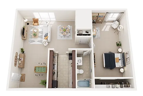 Floor plan 1 Bedroom