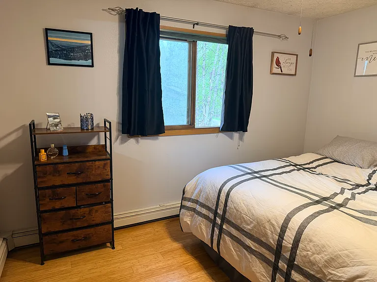 Master bedroom with king size bed