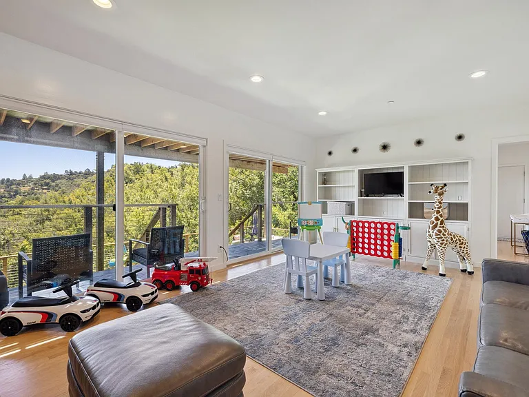 Lower level living / play area