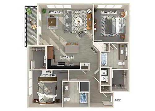 Floor plan B3
