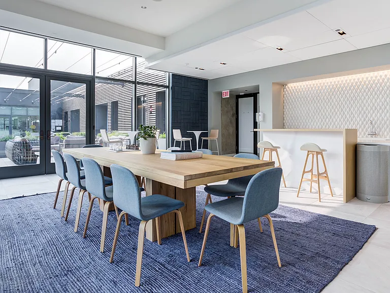 A bright, modern space made for gathering, working, or relaxing in style.